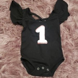Flutter Sleeve 1 year onesie